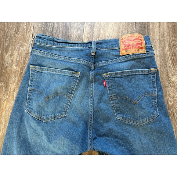 Levi's Men's Classic 505 Regular Fit Jean Straight Leg, Light Blue, Size 32X32 - Picture 5 of 9